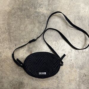 Vera Bradley zebra print crossbody oval bag